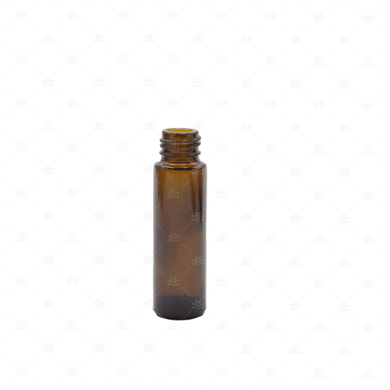 10Ml Amber Glass Roller Bottle - 5 Pack (New Style) (Bottle Only)