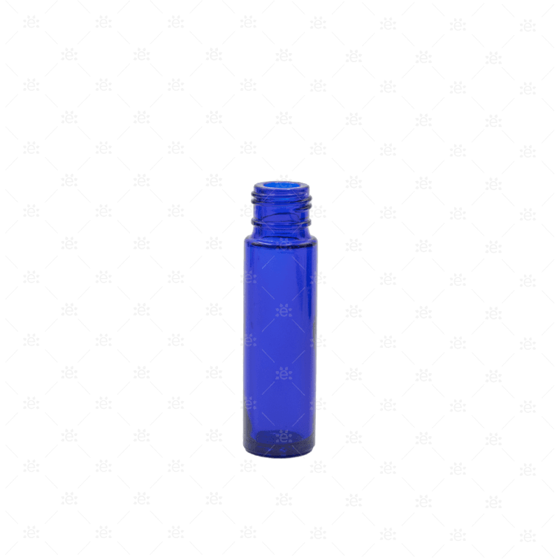 10Ml Blue Glass Roller Bottle - 5 Pack (New Style) (Bottle Only)