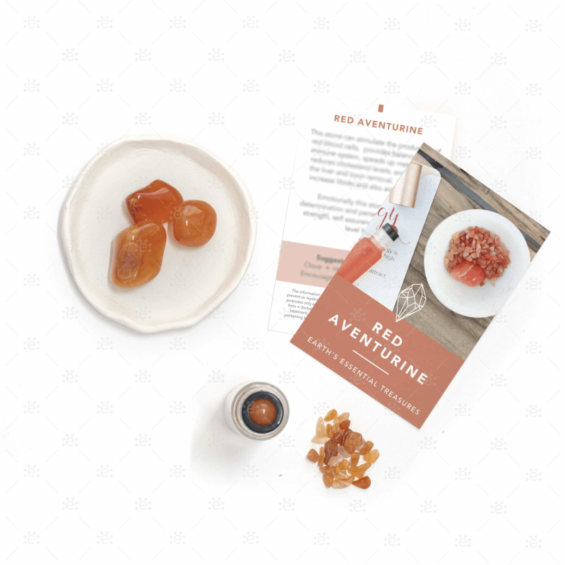 Red Aventurine Luxury Gemstone Roller (3 Pack) Accessories & Caps